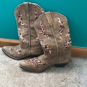 Laredo leopard print Cowboy boots